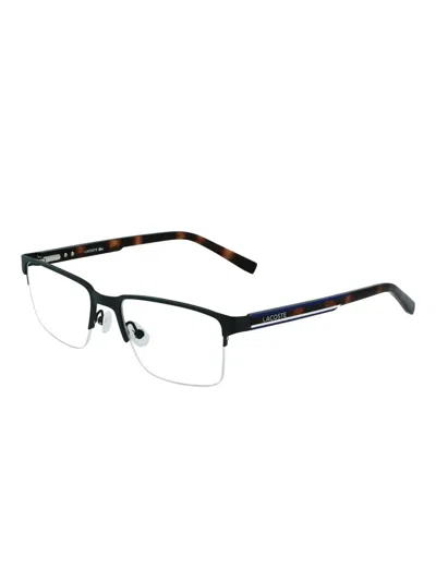 Lacoste Rectangle-frame Glasses In Black