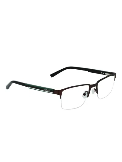 Lacoste Rectangle-frame Glasses In Black