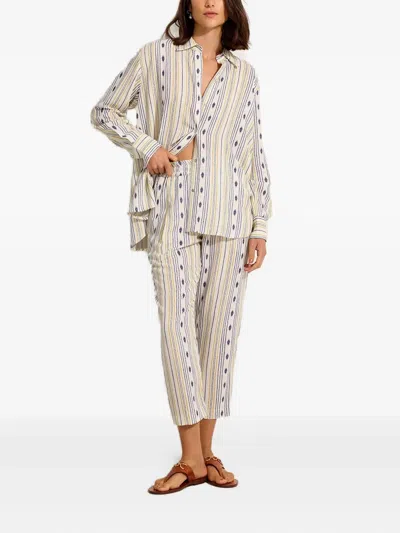 Lenny Niemeyer Stripe-pattern Drawstring Trousers In Multi