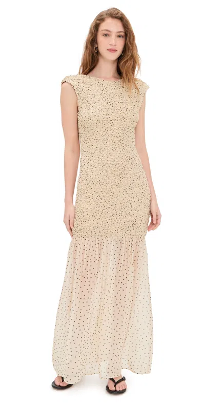 By Malene Birger Corinna Maxi Dress Polka Dot Print In Multi