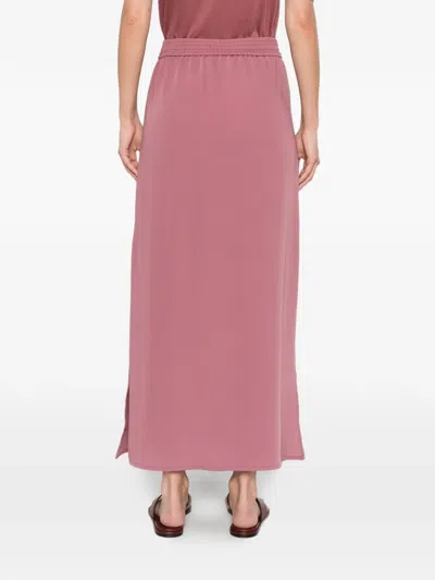 Herno Drawstring Maxi Skirt In Pink