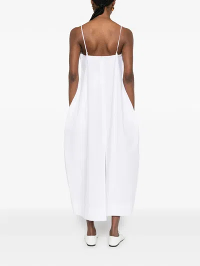 Rohe Bustier Voluminous Maxi Dress In Gray