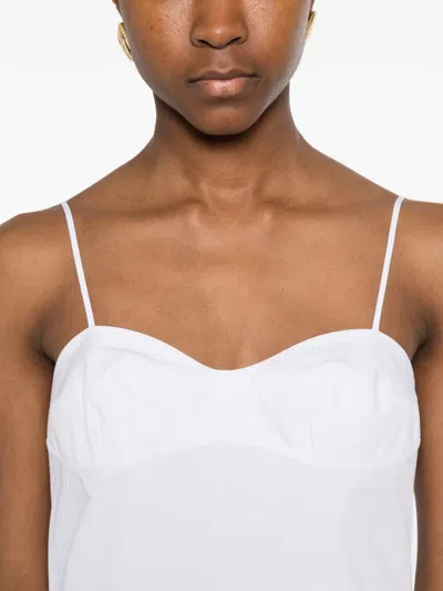 Rohe Bustier Voluminous Maxi Dress In Gray