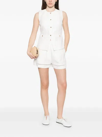 Maje Button-detailed Vest In Multi