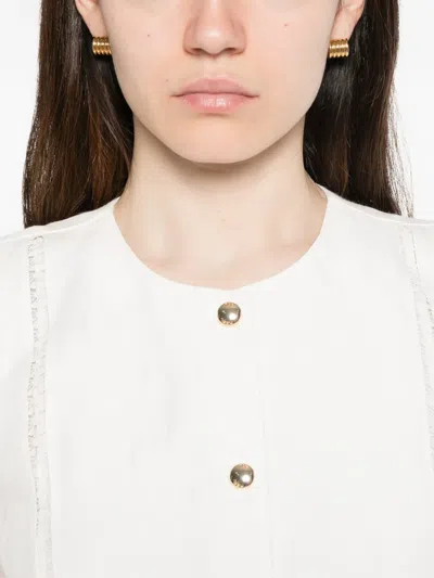 Maje Button-detailed Vest In Multi