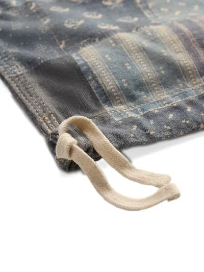 Rrl Patchwork Drawstring-fastening Trousers In Multi