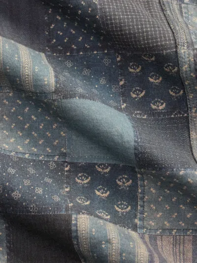 拼贴设计纽扣夹克