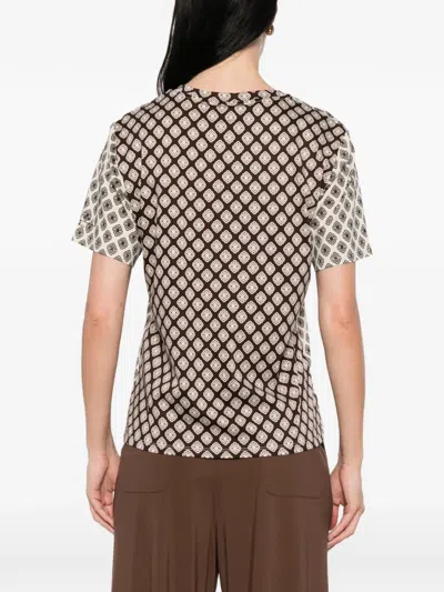 Weekend Max Mara Wkdbussola Patterned T-shirt In Multi