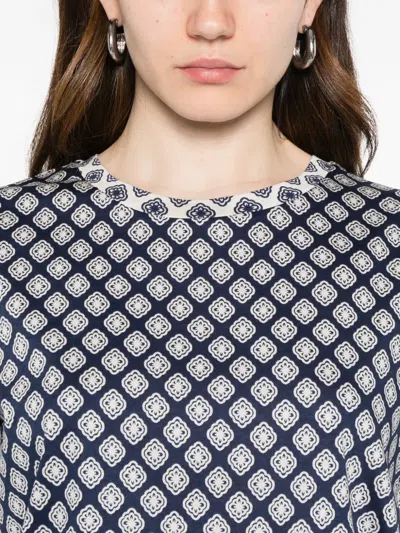 Weekend Max Mara Printed T-shirt In Blue