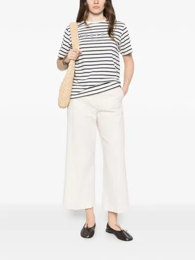 Weekend Max Mara Wkdbora Striped T-shirt In Multi