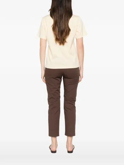 Weekend Max Mara Print T-shirt In Brown