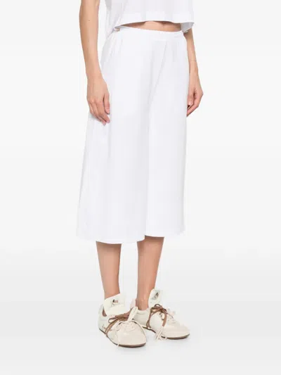 Max Mara Drawstring Trousers In White