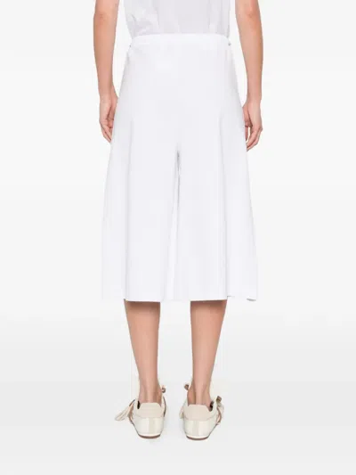 Max Mara Drawstring Trousers In White