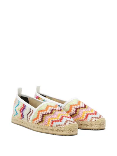 Missoni Chevron-pattern Espadrilles In Multi