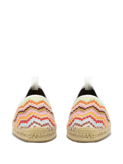 Missoni Chevron-pattern Espadrilles In Multi