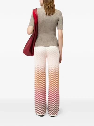 Missoni Zigzag-patterned Trousers In Multi