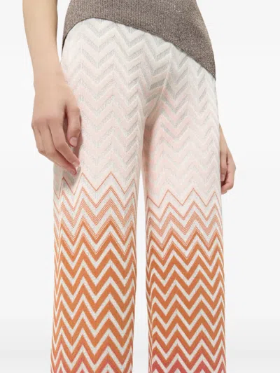 Missoni Zigzag-patterned Trousers In Multi