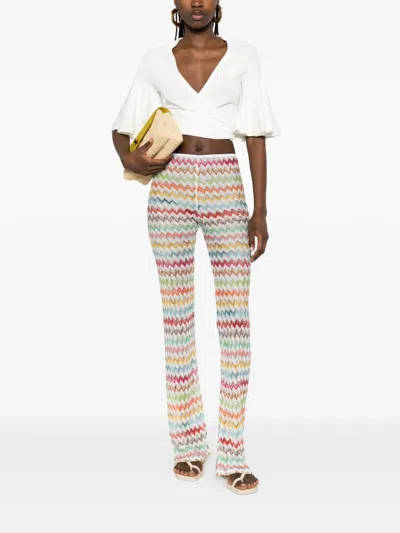 Missoni Flared Casual Pants In Multi