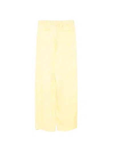 Manuel Ritz Drawstring Trousers In Yellow