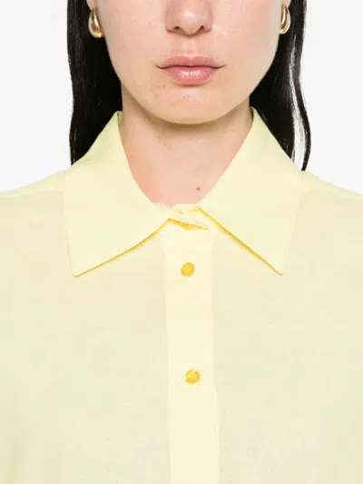 Manuel Ritz Button Shirt In Yellow