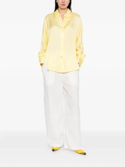 Manuel Ritz Buttoned Shirt In Yellow