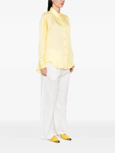 Manuel Ritz Buttoned Shirt In Yellow