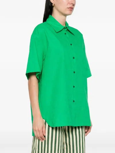Manuel Ritz Buttoned Shirt In Green