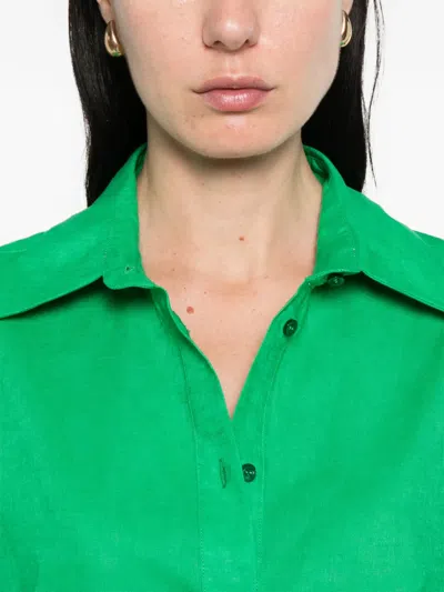 Manuel Ritz Buttoned Shirt In Green