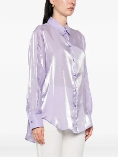 Manuel Ritz Buttoned Shirt In Purple