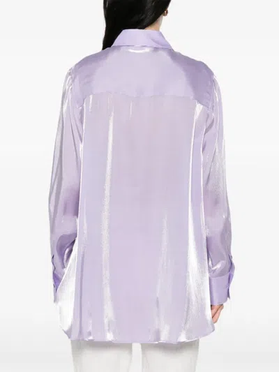 Manuel Ritz Buttoned Shirt In Purple