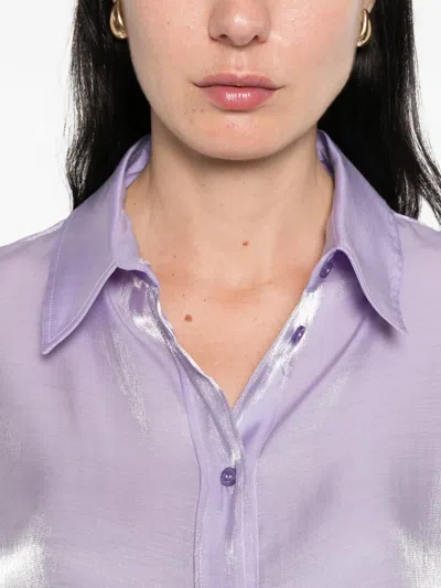 Manuel Ritz Buttoned Shirt In Purple