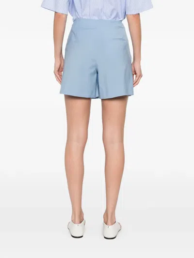 Manuel Ritz Wrap Button Skirt In Blue