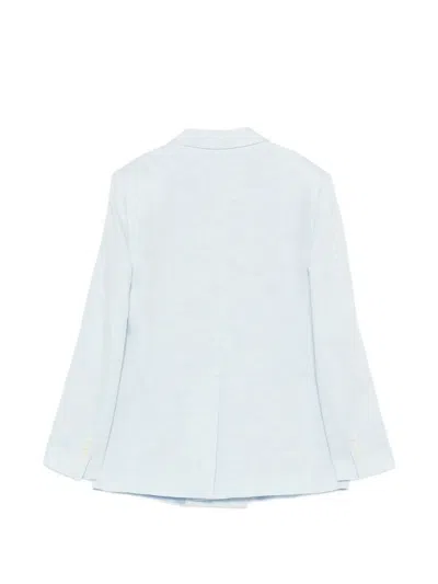 Manuel Ritz Double-breasted Blazer In Blue