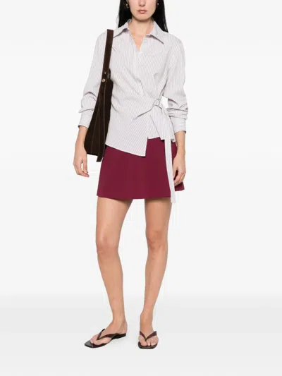 Manuel Ritz Wrap-design Shorts In Red