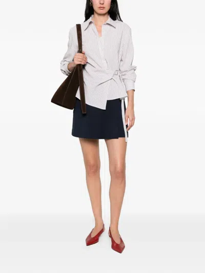 Manuel Ritz Wrap-design Shorts In Black