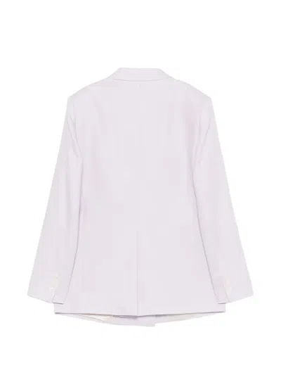 Manuel Ritz Double-breasted Jacket In Neutral