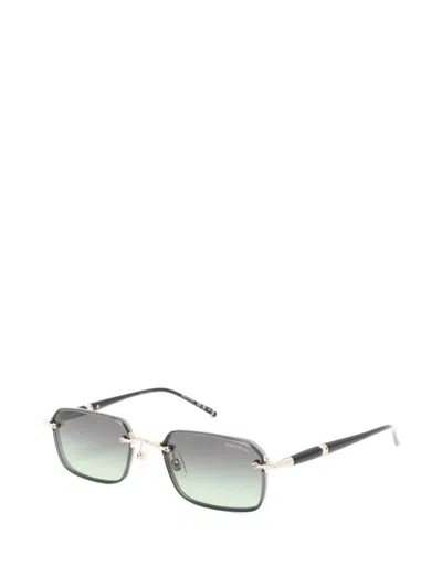 Montblanc Square-frame Sunglasses In Gray