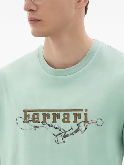 Ferrari Printed T-shirt In Green