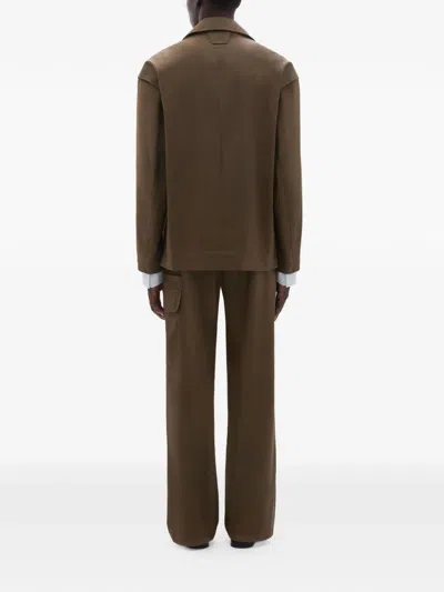 Ferrari Technical Gabardine Jacket With A Vintage Effect In Green