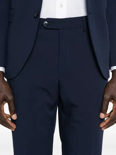 Manuel Ritz Single-breasted Suit In Blue