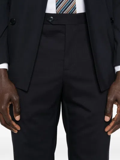 Manuel Ritz Double-breasted Suit In Black