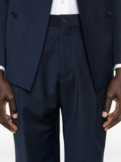 Manuel Ritz Double-breasted Suit In Blue