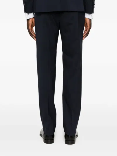 Manuel Ritz Double-breasted Suit In Blue