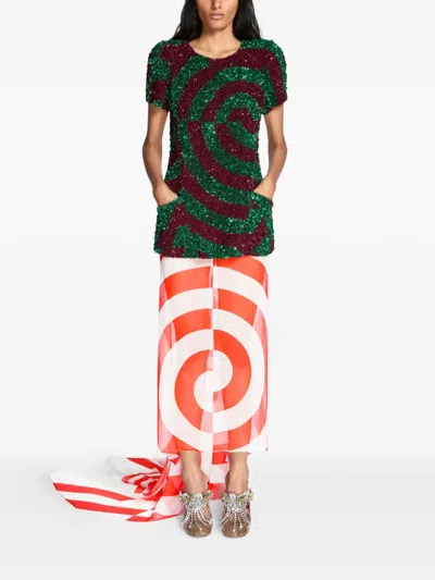 Dries Van Noten Sequinned Top In Multi