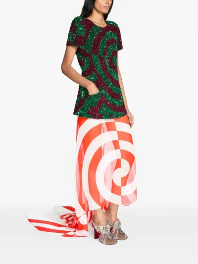 Dries Van Noten Sequinned Top In Multi
