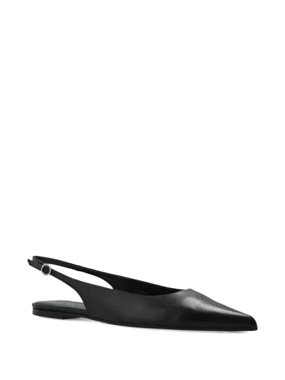 Aeyde Amelia Slingback Flats In Black