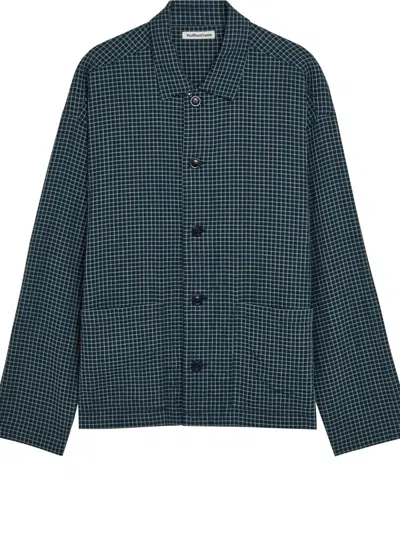 Ymc You Must Create Checked Patch-pocket Overshirt In Brown