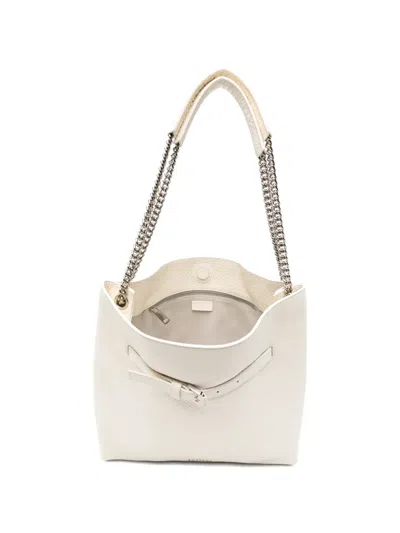Orciani Venus Soft Shoulder Bag In White