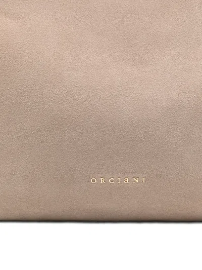 Orciani Venus Peach Shoulder Bag In Neutral