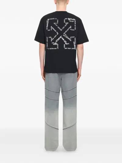 Off-white Off White Minimally Styled Short Sleeve T-shirt For Men In Black